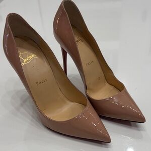 Christian Louboutin Nude “So Kate” Patent Heels